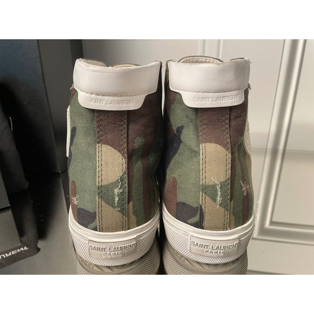 Saint Laurent 588275 Bedford Camouflage Moon Plus HiTop Men's sneaker shoe Eu 41 - Picture 7 of 10